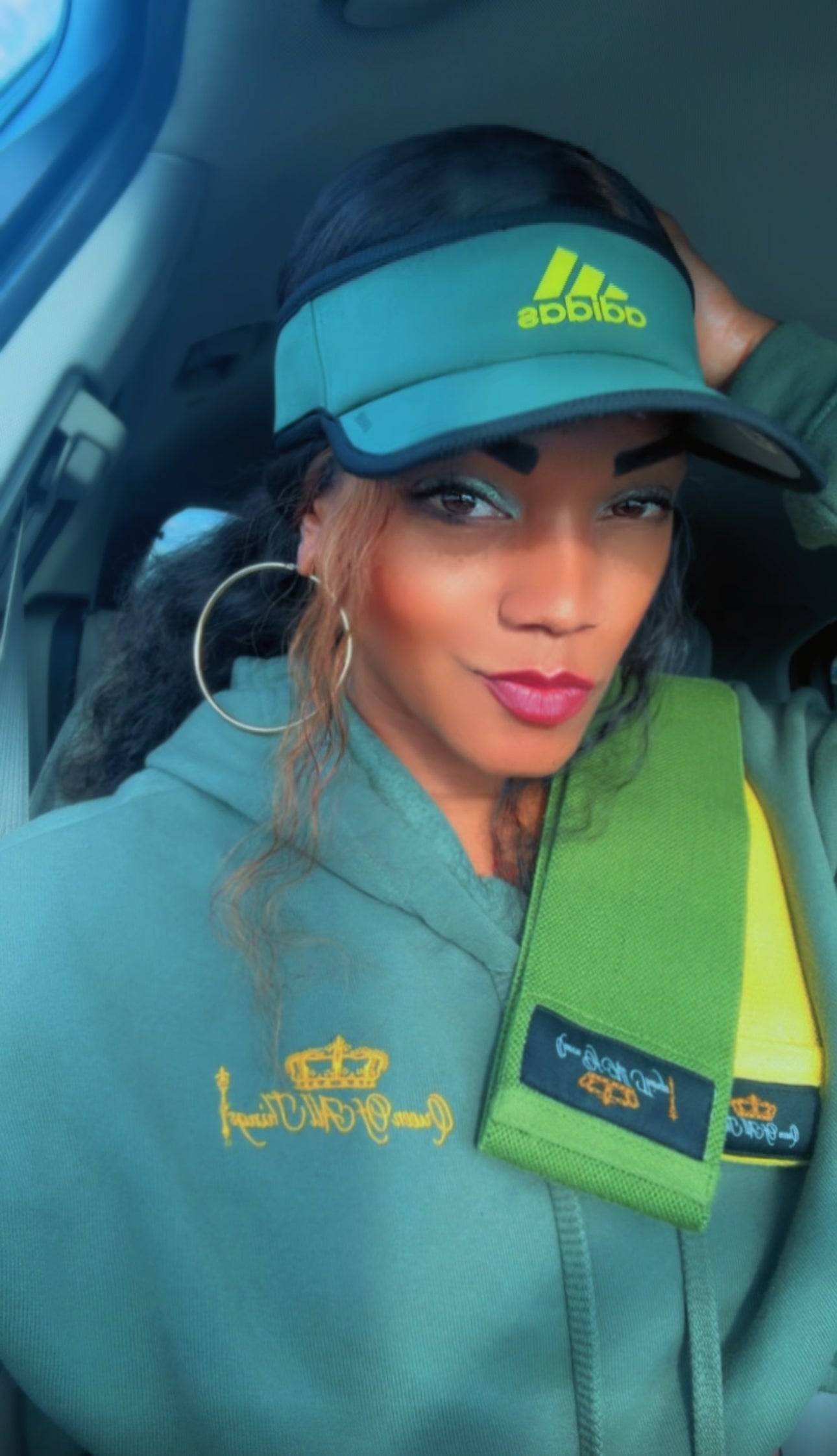Army “Green to Gold” Crop Hoodie