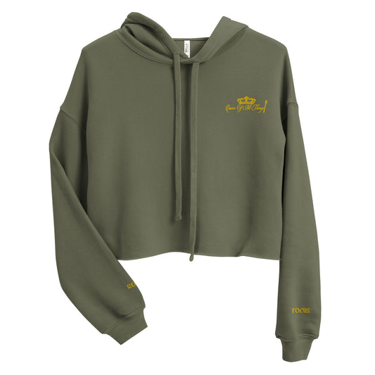 Army “Green to Gold” Crop Hoodie